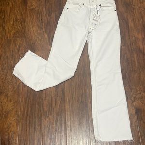 ZARA- Brand new white jeans